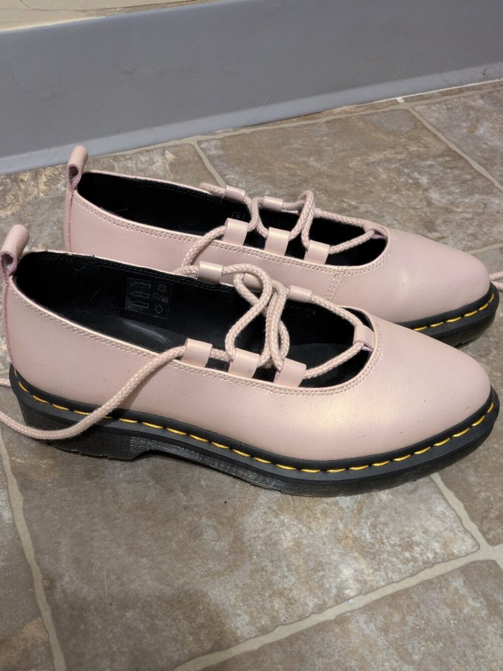 Doc Martens Pink Ballet Flats Size 8